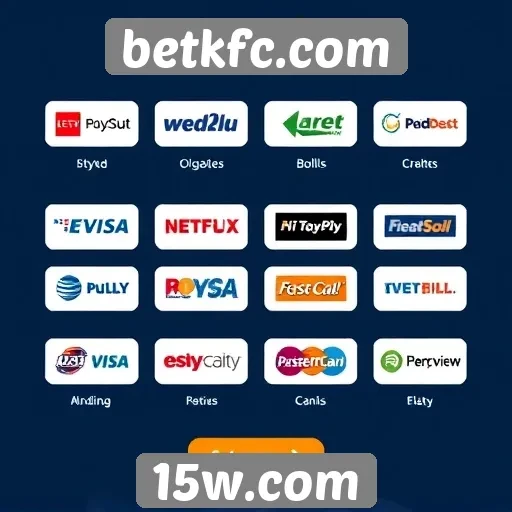 Métodos de pagamento disponíveis no betkfc.com